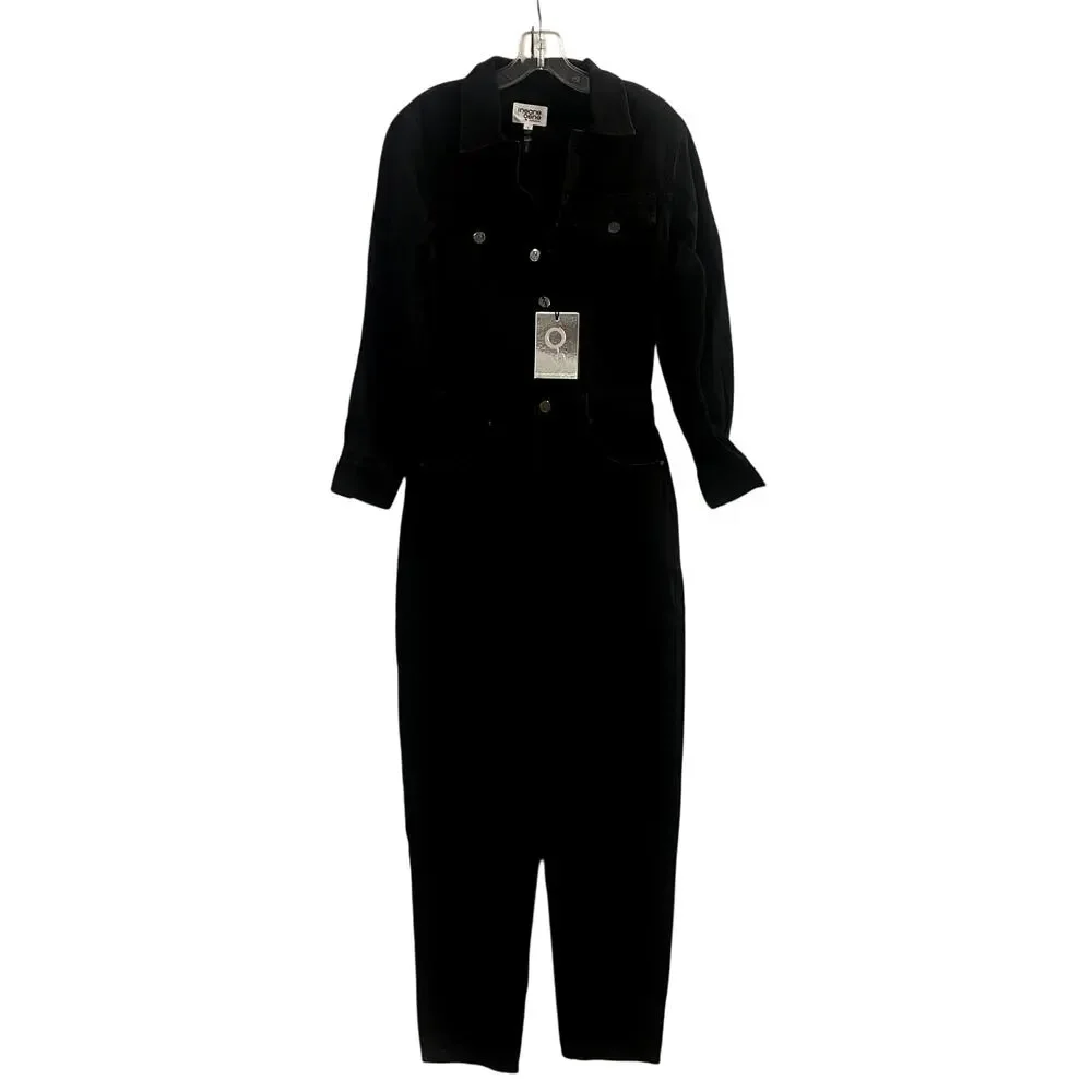 Insane Gene Soda Balloon Sleeve Denim Jumpsuit Black NWT size S - Picture 4 of 8